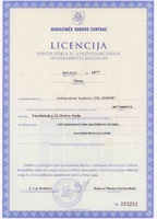 Лицензия на транспортирование на территории Литвы