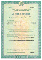 Лицензия на осуществление деятельности по производству и техническому обслуживанию медицинской техники 
